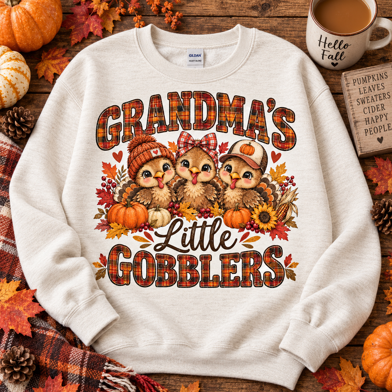 Grandmas Little Gobblers Unisex Jersey Long Sleeve Tee