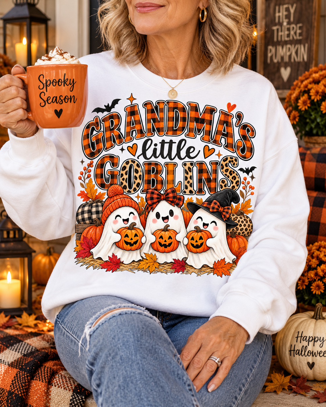 Grandmas Little Goblins Unisex Jersey Long Sleeve Tee