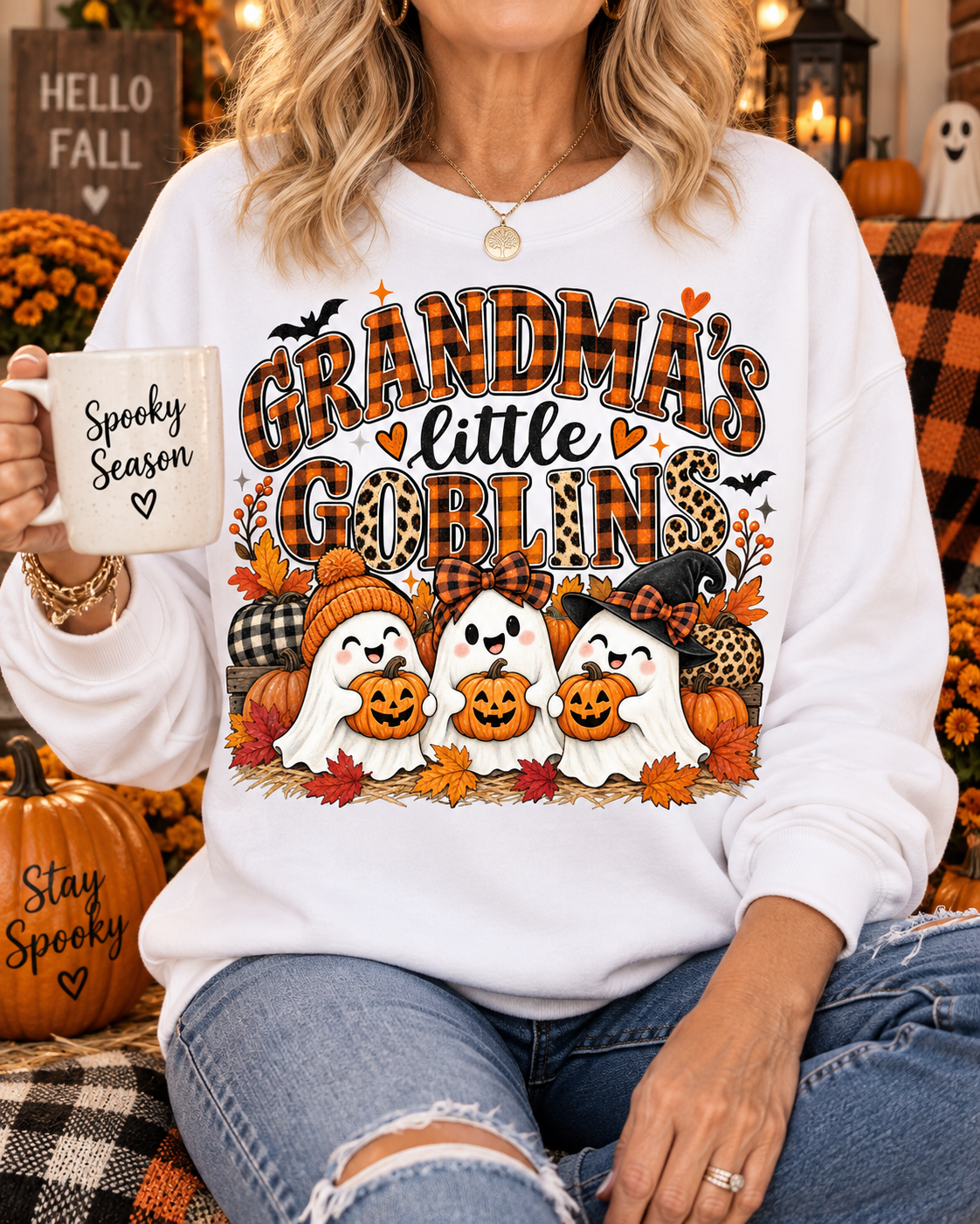 Grandmas Little Goblins Unisex Jersey Long Sleeve Tee