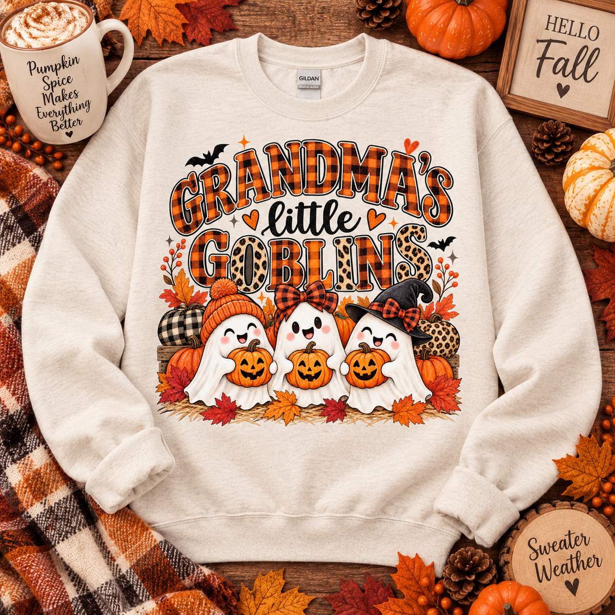 Grandmas Little Goblins Unisex Jersey Long Sleeve Tee
