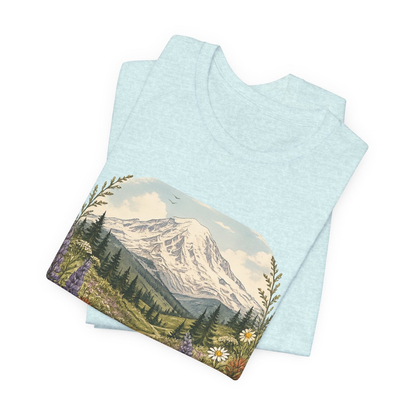 T-Shirt — "Where My Soul Feels Free" Mountain Scenic Tee